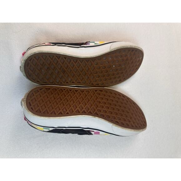 Vans Multicolor Youth Girls Size 4.5 Rainbow Checkered Slip On Casual 500714 - Picture 10 of 10